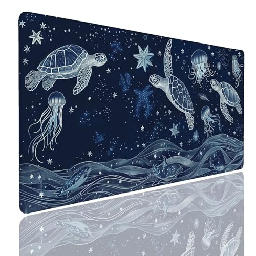 Schreibtischunterlage Gaming Mauspad Drawing (4) Mousepad Groß XXL 1600x800x4mm WassXerdicht Anti-Rutsch Mouse Pad, Vernähte Kanten Desk Mouse Mat, Mauspads Verbessert Präzision und Geschwindigkeit von Generisch