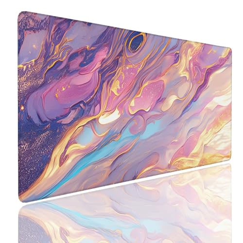 Schreibtischunterlage Gaming Mauspad Fantasy (4) Mousepad Groß XXL 1600x800x4mm WassXerdicht Anti-Rutsch Mouse Pad, Vernähte Kanten Desk Mouse Mat, Mauspads Verbessert Präzision und Geschwindigkeit von Generisch