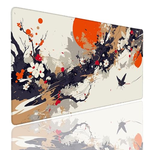 Schreibtischunterlage Gaming Mauspad Fantasy (8) Mousepad Groß XXL 1400x800x4mm WassXerdicht Anti-Rutsch Mouse Pad, Vernähte Kanten Desk Mouse Mat, Mauspads Verbessert Präzision und Geschwindigkeit von Generisch