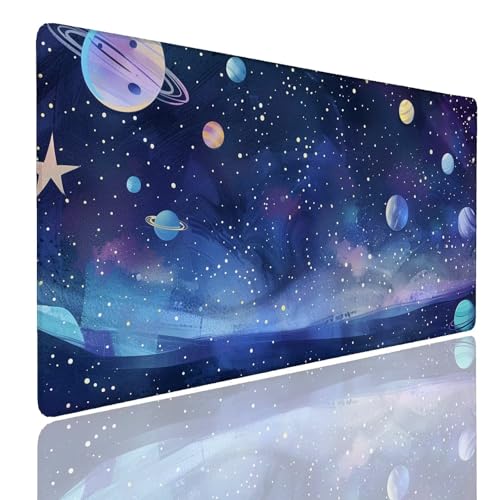 Schreibtischunterlage Gaming Mauspad Fun (1) Mousepad Groß XXL 1600x800x4mm WassXerdicht Anti-Rutsch Mouse Pad, Vernähte Kanten Desk Mouse Mat, Mauspads Verbessert Präzision und Geschwindigkeit von Generisch
