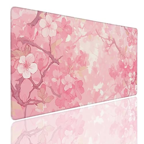 Schreibtischunterlage Gaming Mauspad Garden (12) Mousepad Groß XXL 1600x800x4mm WassXerdicht Anti-Rutsch Mouse Pad, Vernähte Kanten Desk Mouse Mat, Mauspads Verbessert Präzision und Geschwindigkeit von Generisch