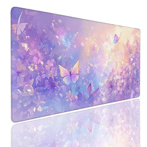 Schreibtischunterlage Gaming Mauspad Gardens (1) Mousepad Groß XXL 1600x800x4mm WassXerdicht Anti-Rutsch Mouse Pad, Vernähte Kanten Desk Mouse Mat, Mauspads Verbessert Präzision und Geschwindigkeit von Generisch