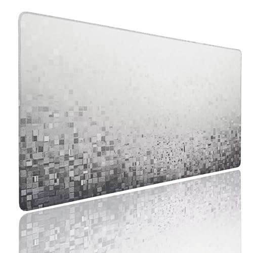 Schreibtischunterlage Gaming Mauspad Gray (4) Mousepad Groß XXL 1600x800x4mm WassXerdicht Anti-Rutsch Mouse Pad, Vernähte Kanten Desk Mouse Mat, Mauspads Verbessert Präzision und Geschwindigkeit von Generisch