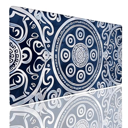 Schreibtischunterlage Gaming Mauspad Greek (2) Mousepad Groß XXL 900x600x4mm WassXerdicht Anti-Rutsch Mouse Pad, Vernähte Kanten Desk Mouse Mat, Mauspads Verbessert Präzision und Geschwindigkeit von Generisch