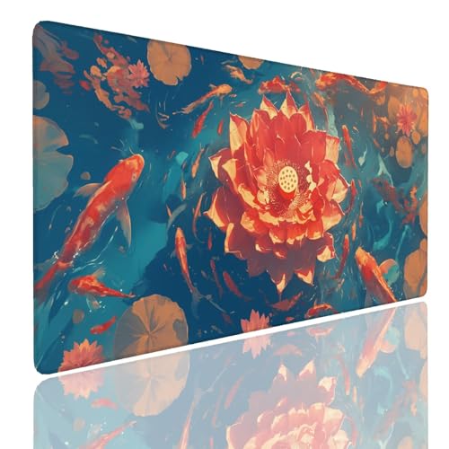 Schreibtischunterlage Gaming Mauspad Landscape (8) Mousepad Groß XXL 1600x800x4mm WassXerdicht Anti-Rutsch Mouse Pad, Vernähte Kanten Desk Mouse Mat, Mauspads Verbessert Präzision und Geschwindigkeit von Generisch