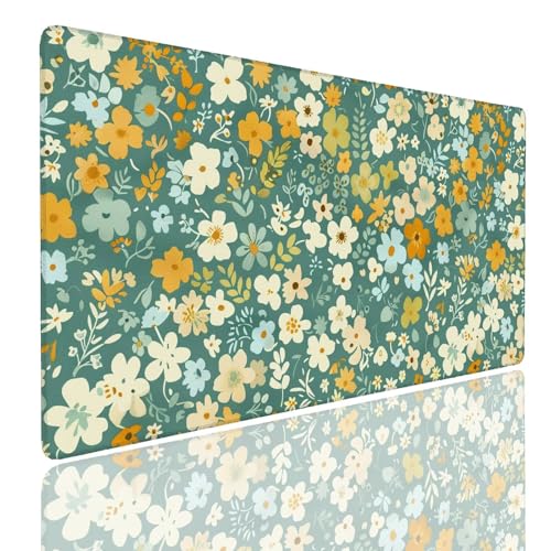 Schreibtischunterlage Gaming Mauspad Mint (3) Mousepad Groß XXL 1600x800x4mm WassXerdicht Anti-Rutsch Mouse Pad, Vernähte Kanten Desk Mouse Mat, Mauspads Verbessert Präzision und Geschwindigkeit von Generisch
