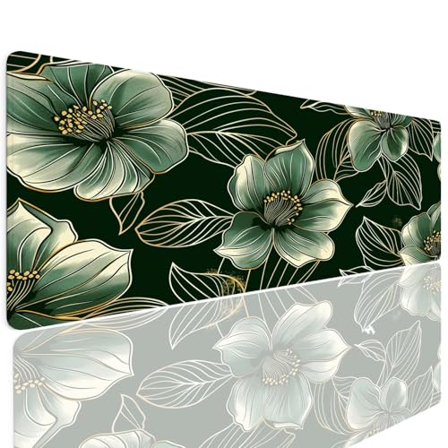 Schreibtischunterlage Mauspad Gaming Mousepad XL Groß 600x300x4mm Wassxerdicht Rutchfeste Schreibtisch Unterlage Mouse Pad Multifunktionales Schutz Matte Mauspads, Home Office Mousepad Green 4-592 von Generisch