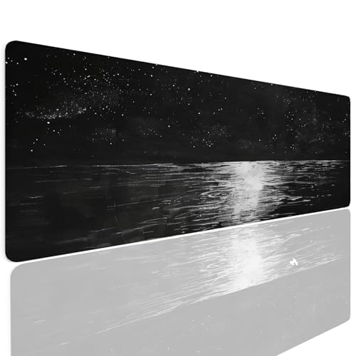 Schreibtischunterlage Mauspad Gaming Mousepad XL Groß 600x300x4mm Wassxerdicht Rutchfeste Schreibtisch Unterlage Mouse Pad mat Multifunktionales Schutz Matte Mauspads, Home Office Mousepad Grey 4-610 von Generisch