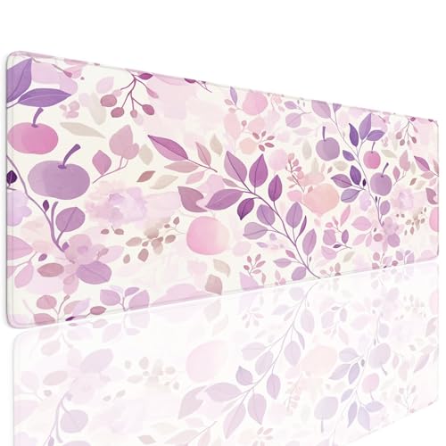 Schreibtischunterlage Mauspad Gaming Mousepad XL Groß 700x300x4mm Wassxerdicht Rutchfeste Schreibtisch Unterlage Mouse Pad mat Multifunktionales Schutz Matte Mauspads, Home Office Mousepad Leaf 4-658 von Generisch