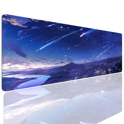 Schreibtischunterlage Mauspad Gaming Mousepad XXL Groß 1000x400x4mm Wassxerdicht Rutchfeste Schreibtisch Unterlage Mouse Pad Multifunktionales Schutz Matte Mauspads, Home Office Mousepad Stars 4-1112 von Generisch