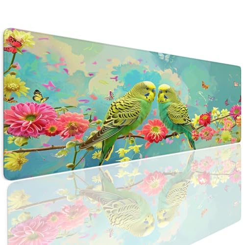 Schreibtischunterlage Mauspad Gaming Mousepad XXL Groß 1200x600x4mm Wassxerdicht Rutchfeste Schreibtisch Unterlage Mouse Pad Multifunktionales Schutz Matte Mauspads, Home Office Mousepad Green 4-600 von Generisch