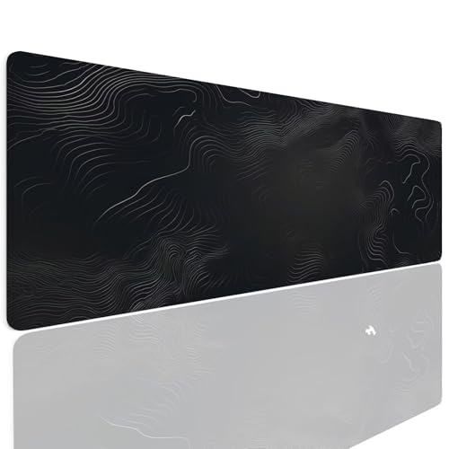 Schreibtischunterlage Mauspad Gaming Mousepad XXL Groß 1400x600x4mm Wassxerdicht Rutchfeste Schreibtisch Unterlage Mouse Pad Multifunktionales Schutz Matte Mauspads, Home Office Mousepad Lines 4-690 von Generisch