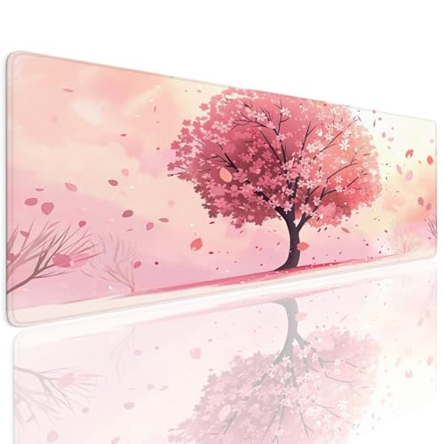 Schreibtischunterlage Mauspad Gaming Mousepad XXL Groß 1400x800x4mm Wassxerdicht Rutchfeste Schreibtisch Unterlage Mouse Pad Multifunktionales Schutz Matte Mauspads, Home Office Mousepad Spring 4-1084 von Generisch