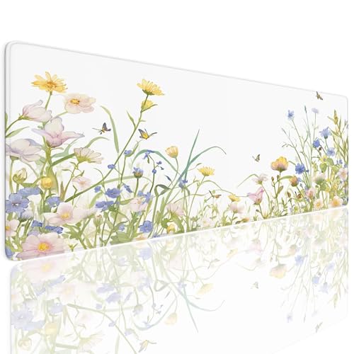 Schreibtischunterlage Mauspad Gaming Mousepad XXL Groß 1600x800x4mm Wassxerdicht Rutchfeste Schreibtisch Unterlage Mouse Pad Multifunktionales Schutz Matte Mauspads, Home Office Mousepad Plant 4-918 von Generisch
