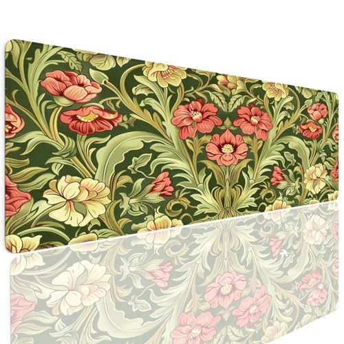 Schreibtischunterlage Mauspad Gaming Mousepad XXL Groß 900x500x4mm Wassxerdicht Rutchfeste Schreibtisch Unterlage Mouse Pad Multifunktionales Schutz Matte Mauspads, Home Office Mousepad Spring 4-1072 von Generisch