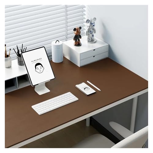 Schreibtischunterlage aus Leder, Braun, 50 x 80 cm, Bürotischdecke, Silikonimitat, Abdeckung für Computer, Studenten, Schreibtisch, Kinderschreibtisch, wasserdichte und rutschfeste Oberfläche Schreibtischunterlage aus Leder, Braun, 50 x 80 cm, Bürotischdecke, Silikonimitat, Abdeckung für Computer, Studenten, Schreibtisch, Kinderschreibtisch, wasserdichte und rutschfeste Oberfläche von Generisch