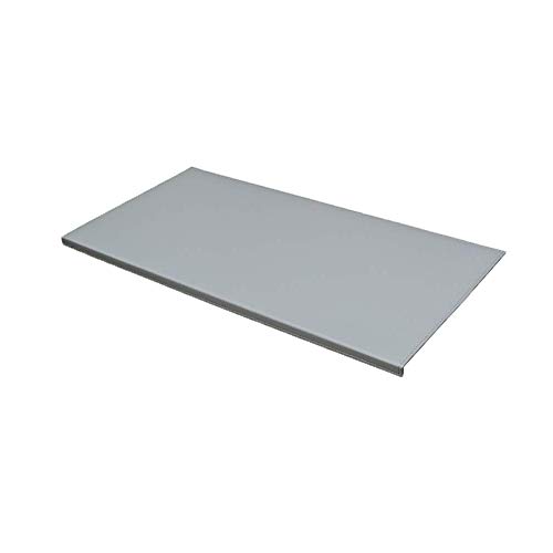 Schreibtischunterlage mit Kantenschutz, weiches Luxus-Leder, 80 x 40 cm, Grau – Kantenverriegelung Mauspad für Computer-Tastatur, PC, Laptop – rutschfeste Unterseite, wasserdichte Oberfläche – ideal von Generisch