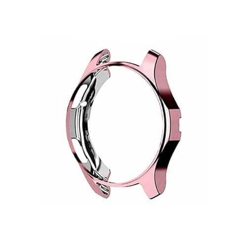 Schutzhülle Cover Case für Samsung Galaxy Watch Gear S3 42mm / 46mm Classic/Frontier optional mit Display-Schutzfolie (46mm, Pink) von Generisch