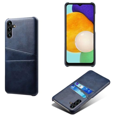 Schutzhülle kompatibel mit Samsung Galaxy A13 5G, PU-Leder, schlanke, stoßfeste Handyhülle mit 2 Kartenfächern, Anti-Fingerabdruck- und Fallschutz, Kunststoff-Kunstleder, Blau Schutzhülle kompatibel mit Samsung Galaxy A13 5G, PU-Leder, schlanke, stoßfeste Handyhülle mit 2 Kartenfächern, Anti-Fingerabdruck- und Fallschutz, Kunststoff-Kunstleder, Blau von Generisch
