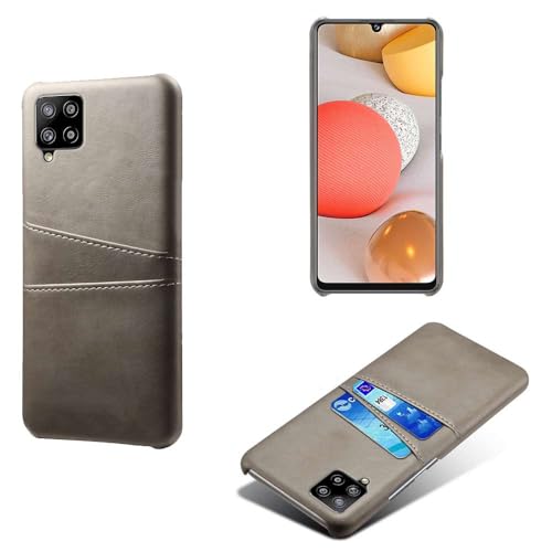 Schutzhülle kompatibel mit Samsung Galaxy A42 5G, PU-Leder, schlanke, stoßfeste Handyhülle mit 2 Kartenfächern, Anti-Fingerabdruck- und Fallschutz, Kunststoff-Kunstleder, Grau Schutzhülle kompatibel mit Samsung Galaxy A42 5G, PU-Leder, schlanke, stoßfeste Handyhülle mit 2 Kartenfächern, Anti-Fingerabdruck- und Fallschutz, Kunststoff-Kunstleder, Grau von Generisch