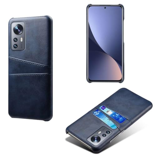 Hülle kompatibel mit Xiaomi 12X,PU-Lederhülle - schlanke stoßfeste Handyhülle mit 2 Kartenschlüssen,Anti-Fingerabdruck & Anti-Drop-Schutz Kunststoff-Kunstleder-Blue Hülle kompatibel mit Xiaomi 12X,PU-Lederhülle - schlanke stoßfeste Handyhülle mit 2 Kartenschlüssen,Anti-Fingerabdruck & Anti-Drop-Schutz Kunststoff-Kunstleder-Blue von Generic