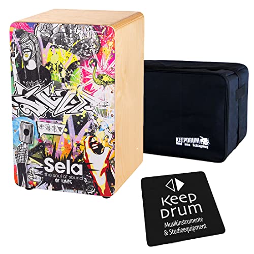 Sela SE174 Art Series Urban Cajon + keepdrum Tasche + keepdrum Sitz-Pad von Generisch