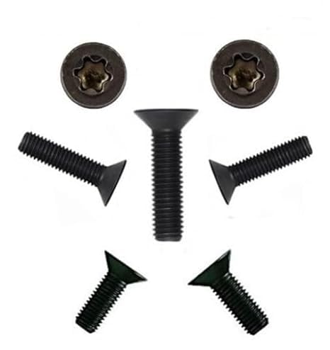 Senkkopfschrauben DIN 965 TORX Edelstahl SCHWARZ M 4 x 6 50 Stück von Generisch