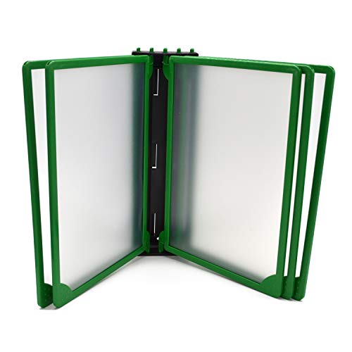 Sichttafelsystem A4 Kassenständer Wandmontage 5 Rahmen Farben grün von Generisch
