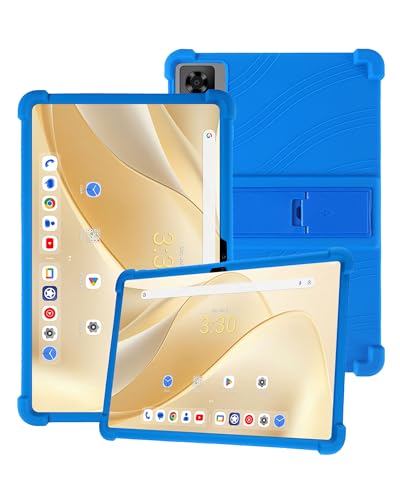 Silikon-Tablet-Schutzhülle für Cube Iplay 70 Pro 27,9 cm (11 Zoll) Tablet mit vollständiger Abdeckung, stoßfest, kratzfest, verstellbarer Ständer, weiche Silikonhülle, Blau von Generisch