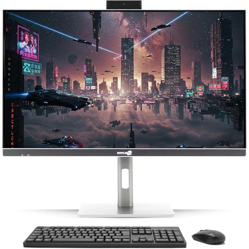 Simpletek All in One PC 27" 4K Core i5 mit ARC A380 6GB GDDR6 | Windows 10 Pro 16GB RAM und 480GB SSD | Desktop-PC Gaming Grafik, Videomontage von Generisch