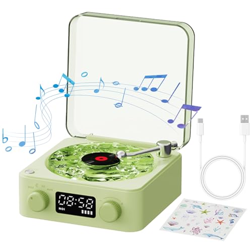Smart Turntables - Retro -Plattenspieler, tragbares Vinylsystem | Einzigartiger Blutooth-Musikplayer, mit Vintage-inspiriertes Audio-Setup für Platten, Wohnkultur, Unterhaltung, Schlafzimmer oder STU Smart Turntables - Retro -Plattenspieler, tragbares Vinylsystem | Einzigartiger Blutooth-Musikplayer, mit Vintage-inspiriertes Audio-Setup für Platten, Wohnkultur, Unterhaltung, Schlafzimmer oder STU von Generisch