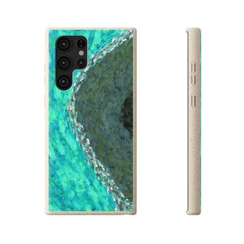 Smartphone-Hülle, biologisch abbaubar, Coral, für Samsung Galaxy S 22 Ultra (Grün) von Generisch