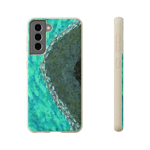 Smartphone-Hülle, biologisch abbaubar, Coral, für Samsung Galaxy S21 (Grün) von Generisch