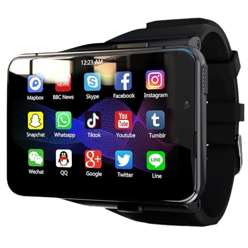 Smartwatch mit 4G WiFi, HD Touchscreen, 2300mAh Akku, Kamera, Anrufe, Apps, GPS für iOS Android Kompatibilität von Generisch