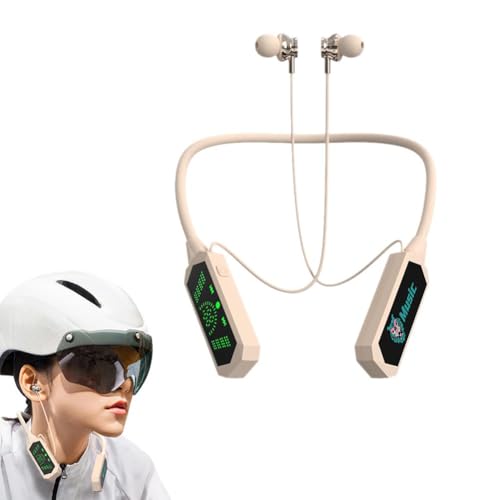 Soundkarte Live Broadcasting Audio Editing Nackenband mit Kopfhörer Bluetooth O2q7 Display Wasserdicht von Generisch