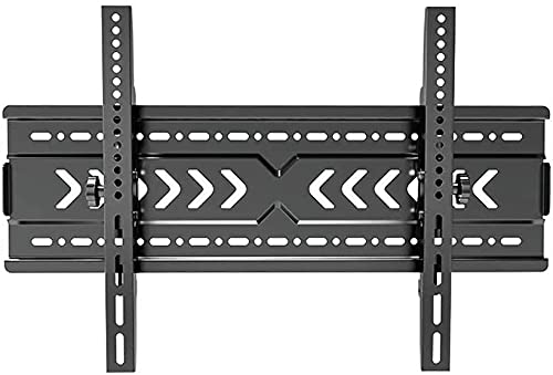 Stabile TV-Wandhalterung für 101,6 cm (70 Zoll) flache und gebogene Fernseher bis zu 100 kg, neigbar, verstellbar, max. VESA 600 x 400 mm, strapazierfähig, Schwarz von Generisch