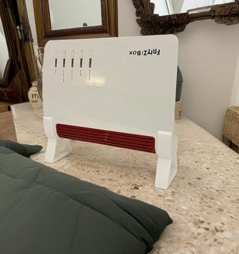 Generisch Standfüße für AVM FritzBox 7530 und 7530 AX Weiß 290, Router-Fuß, Router-Ständer, Bodenmontage, Neigen, Kunststoff, 40 x 40 mm, 2E+1 mg, 29 mm, 316957011 von Generisch