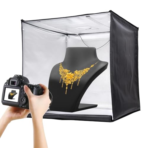 Studio-Leuchtkasten, Fotografie-Leuchtkasten | Tragbare Faltbare Fotostudio-Box - Dimmbare Studio-Fotobox mit 5 Hintergründen, weiches Lichttuch für fotografiebegeisterte von Generisch
