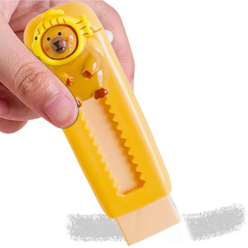 Süße Radiergummis Push Pull, verschiebbare einziehbare Radiergummis - Schiebe-Push-Pull-Capybara-Radiergummi, einziehbar von Generisch