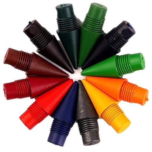 Swify Zauber-Bleistift mit Radiergummi, 12 Stück Swify Bleistift, Tintenlose Swify Zauberbleistift, Wiederverwendbarer Everlasting Pencil Mit 12/24 Austauschbarem (12 Federn) von Generisch