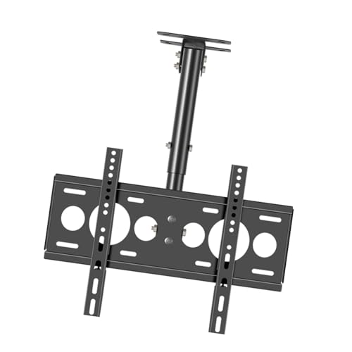 TV-Deckenhalterung – voll bewegliche 360° drehbare Neigungshalterung für 68-139 cm (27-55 Zoll) Fernseher, hält bis zu 30 kg, Metall-Erweiterungsschraubenbefestigung von Generisch