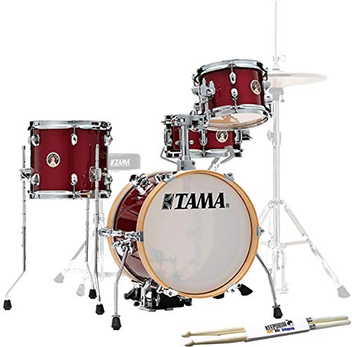 Tama LJK44SCPM Club Jam Flyer Candy Apple Mist Shell Kit Schlagzeug + keepdrum Drumsticks 1 Paar Tama LJK44SCPM Club Jam Flyer Candy Apple Mist Shell Kit Schlagzeug + keepdrum Drumsticks 1 Paar von Generisch