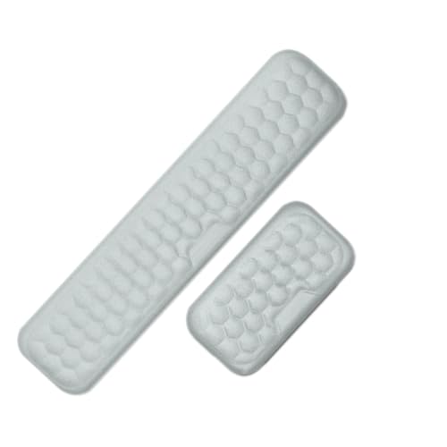 Tastatur-Handgelenkauflage | Schreibtisch-Handgelenkpolster | Ergonomisches Tastatur-Pad-Set, rutschfeste Spiel-Handgelenkauflage, Schaumstoff-Schreibtisch-Handgelenkauflage für den Arbeitsplatz Tastatur-Handgelenkauflage | Schreibtisch-Handgelenkpolster | Ergonomisches Tastatur-Pad-Set, rutschfeste Spiel-Handgelenkauflage, Schaumstoff-Schreibtisch-Handgelenkauflage für den Arbeitsplatz von Generisch