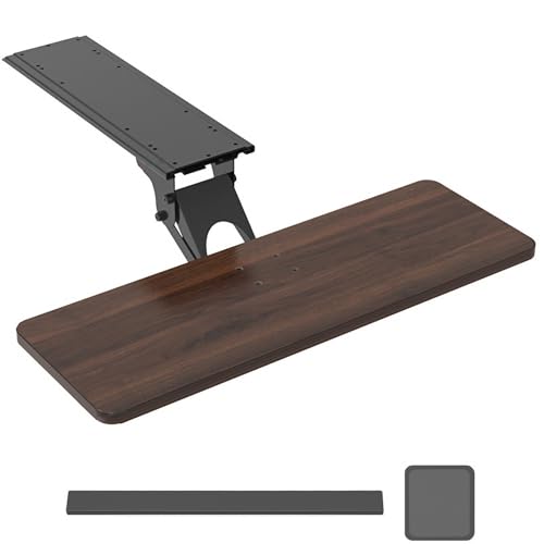 Tastaturablage mit Handballenauflage und Mauspad, ergonomisches 360°-Drehgelenk, neigbar, für Schreibtisch und Gaming, große Tastaturschublade unter dem Schreibtisch Tastaturablage mit Handballenauflage und Mauspad, ergonomisches 360°-Drehgelenk, neigbar, für Schreibtisch und Gaming, große Tastaturschublade unter dem Schreibtisch von Generisch