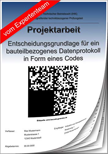 Technischer Betriebswirt Projektarbeit und Präsentation - IHK- Code von Generisch