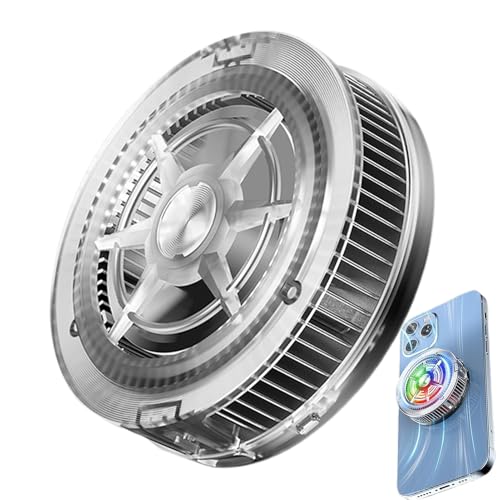 Telefonkühler - Tragbarer RGB -Kühllüfter | USB -Handy Kühler Ruhig | Digitales Display Hochleistungs -Telefonkühler | Magnetischer Handykühler Für Telefone, Tablet, Teenager, Erwachsene, Spiele, Lieb Telefonkühler - Tragbarer RGB -Kühllüfter | USB -Handy Kühler Ruhig | Digitales Display Hochleistungs -Telefonkühler | Magnetischer Handykühler Für Telefone, Tablet, Teenager, Erwachsene, Spiele, Lieb von Generisch