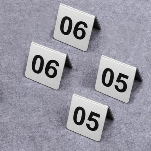 Tischnummern 1-10 Acrylzeltstil reservierte Sitzplatten für Restaurant, Hochzeit, Geburtstag, Heiratsfeier - 2.3x2,3x1.9 von Generisch