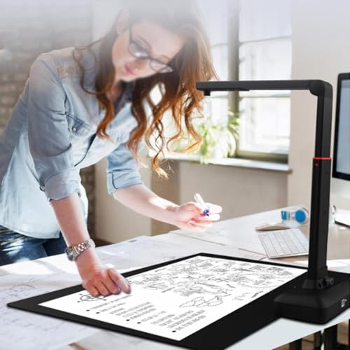 Tragbare Dokumentenkamera und Scanner, hochauflösende 23 MP A2-Größe, mehrsprachige OCR, ideal für Lehrer, Klassenzimmer und Büros Tragbare Dokumentenkamera und Scanner, hochauflösende 23 MP A2-Größe, mehrsprachige OCR, ideal für Lehrer, Klassenzimmer und Büros von Generisch