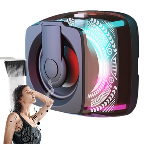 Tragbare Lautsprecher, Magnetlautsprecher | Outdoor -Lautsprecher - Magnet Wireless tragbarer Musik Player RGB Farbfarbe Light Phone Halter Stereo -Sound für Dusche Beach Badezimmer Golfwagen Reise Tragbare Lautsprecher, Magnetlautsprecher | Outdoor -Lautsprecher - Magnet Wireless tragbarer Musik Player RGB Farbfarbe Light Phone Halter Stereo -Sound für Dusche Beach Badezimmer Golfwagen Reise von Generisch