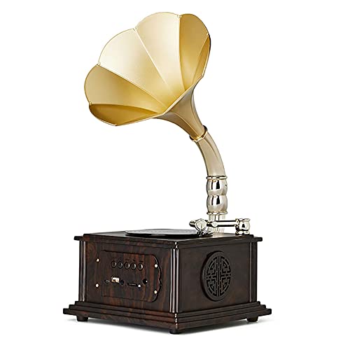 Tragbarer Bluetooth-Plattenspieler mit eingebauten Lautsprechern, Retro-Vinyl-Schallplattenspieler für Zuhause und Reisen, 3-Gang-Gang-Gang-Gurtantrieb-Phonograph Tragbarer Bluetooth-Plattenspieler mit eingebauten Lautsprechern, Retro-Vinyl-Schallplattenspieler für Zuhause und Reisen, 3-Gang-Gang-Gang-Gurtantrieb-Phonograph von Generisch